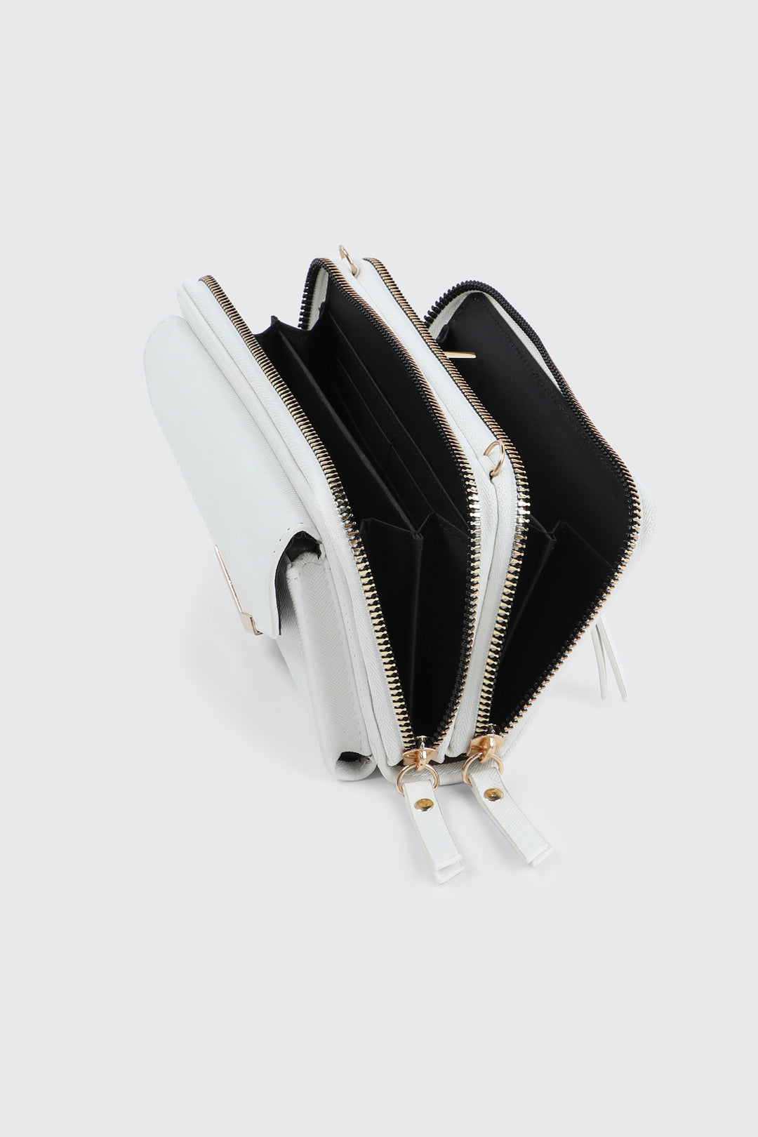 Portefeuille bandoulière en faux cuir