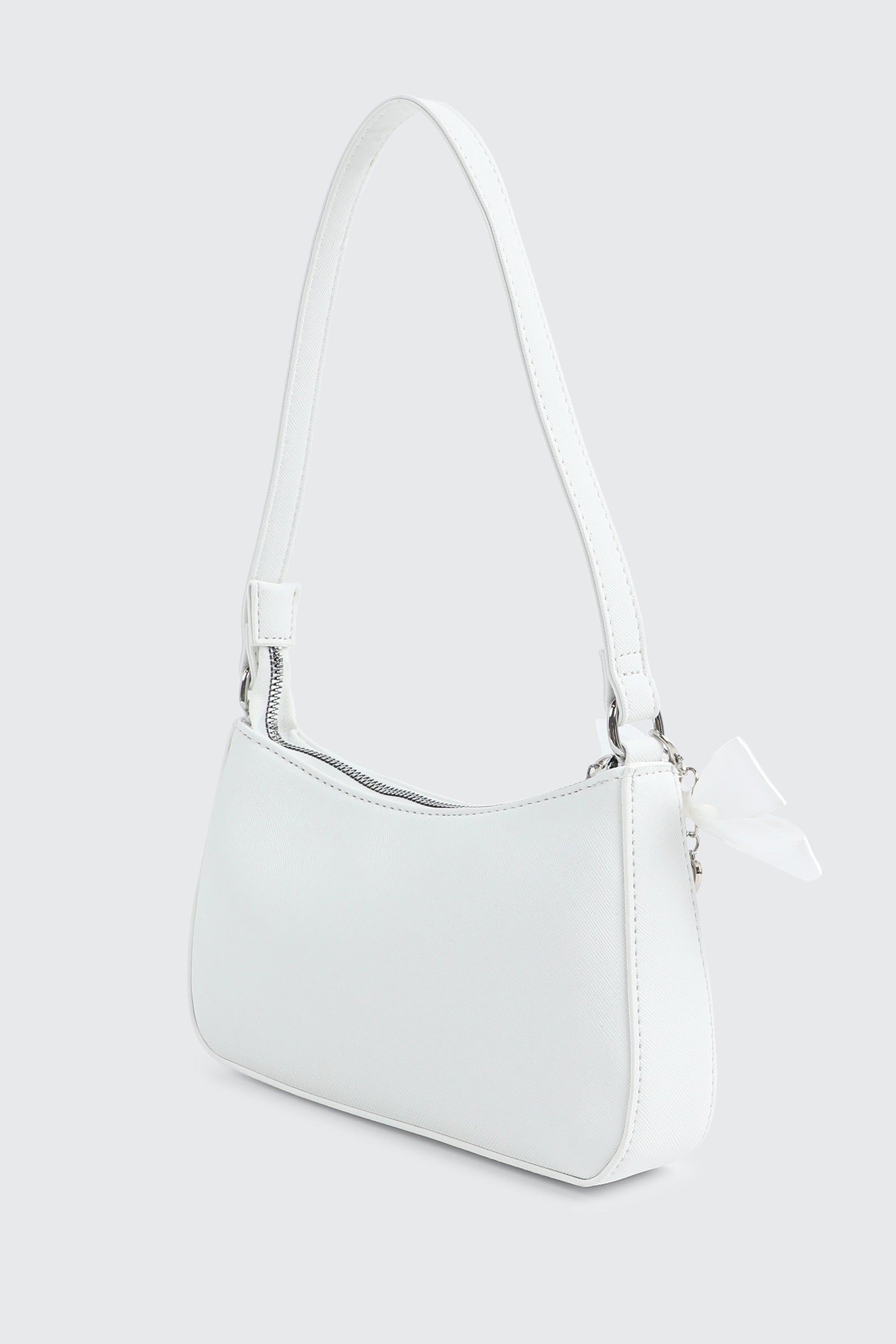 SCRE:EN ＜MINI SHOULDER BAG＞　white Prada Mini Leather Shoulder Bag | White | FARFETCH CA