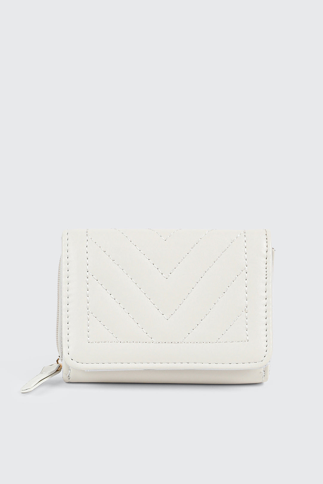 Portefeuille matelassé lisse