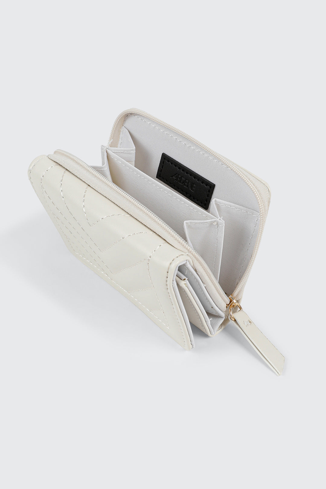 Portefeuille matelassé lisse