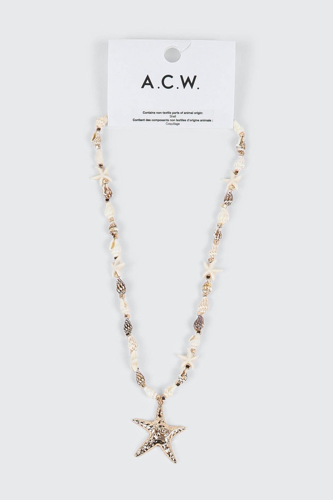 Shell Star Pendant Necklace