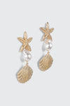 Starfish Pearl Earrings