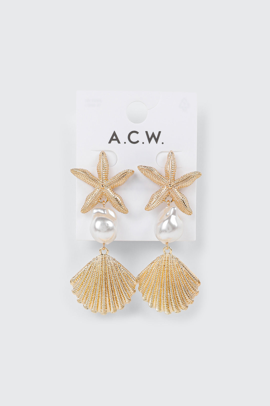 Starfish Pearl Earrings