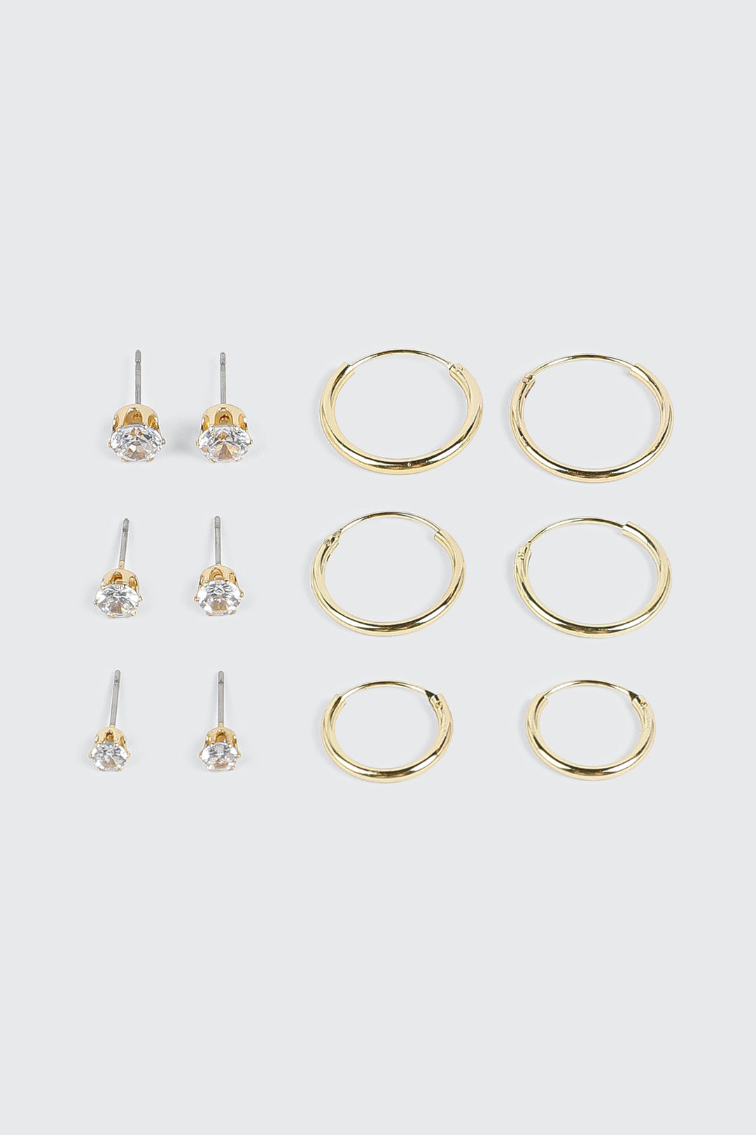 6-Pack 14K Gold Plated Earrings