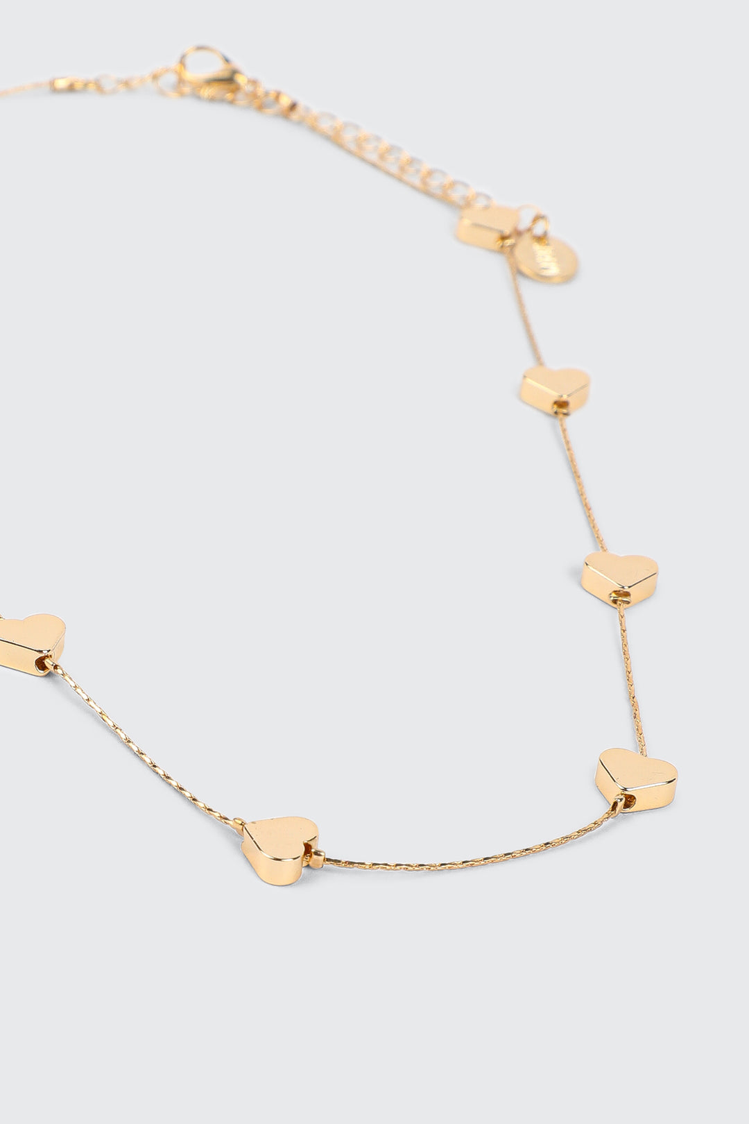 Mini Metallic Heart Necklace