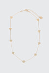 Mini Metallic Heart Necklace