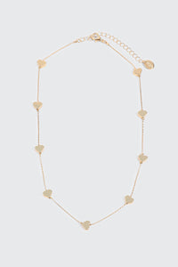 Mini Metallic Heart Necklace