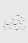 6 Pack Hoop Earrings