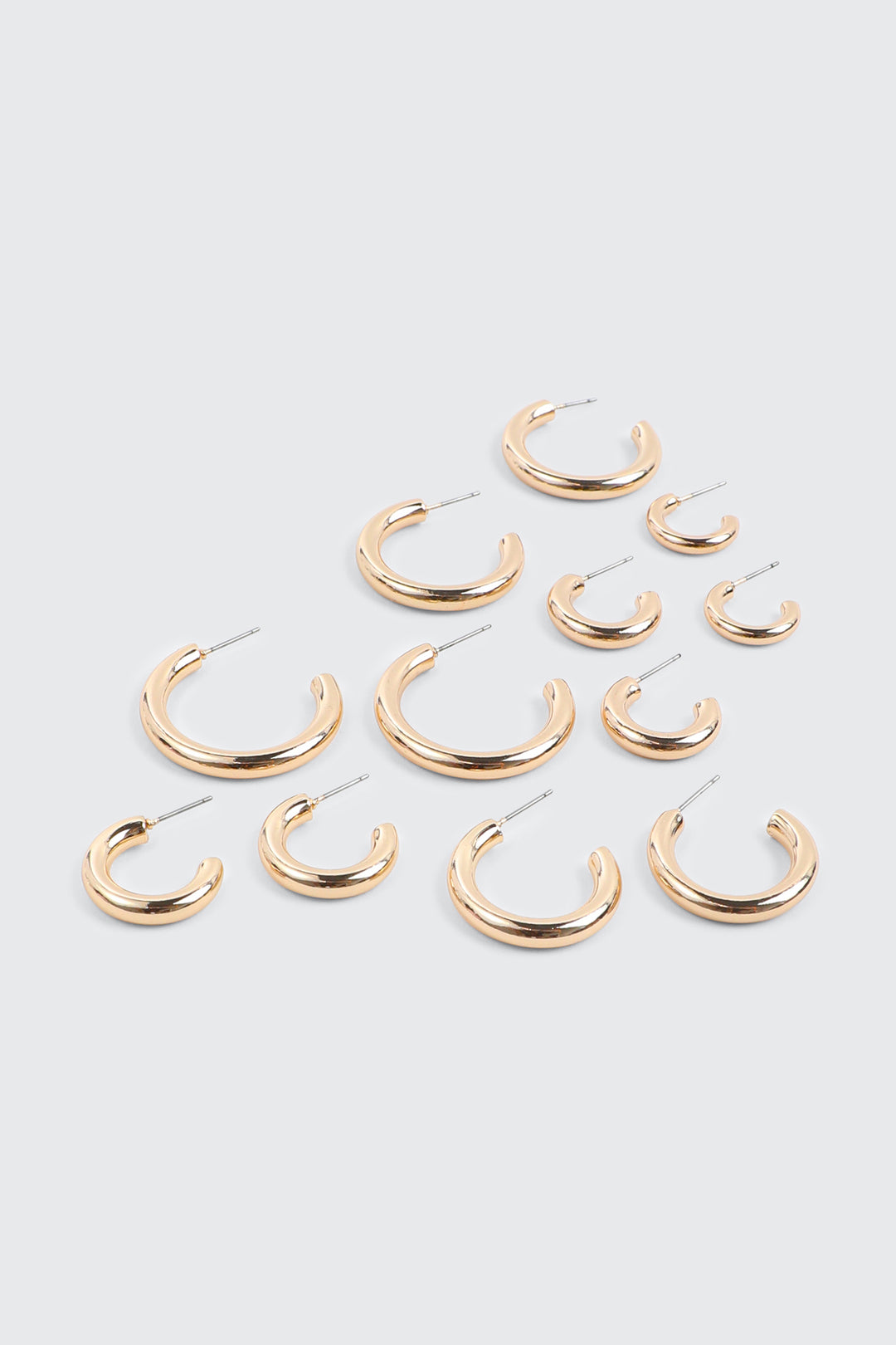 Lot de 6 paires d'anneaux