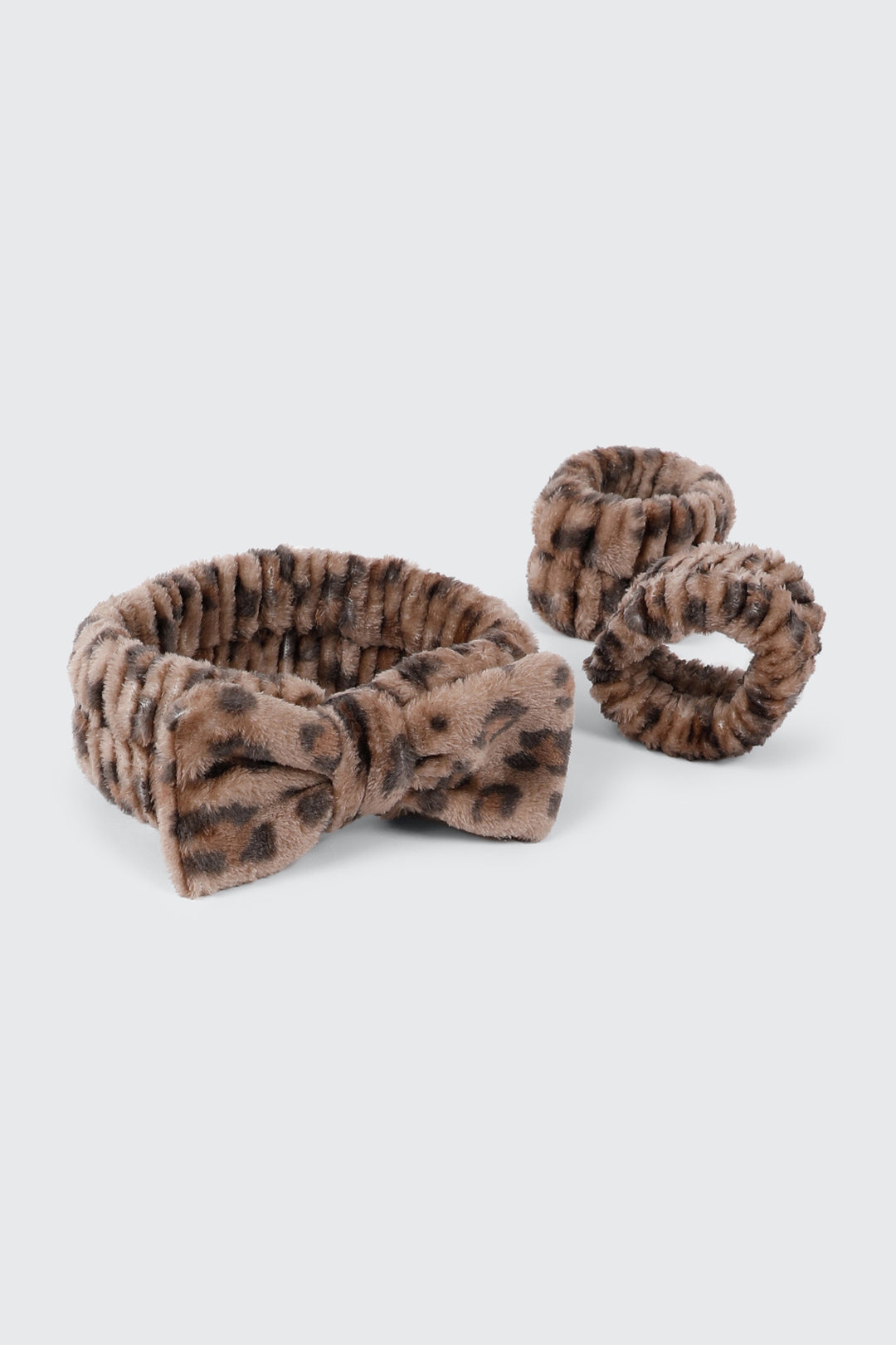 Ensemble de bandeau à imprimé léopard