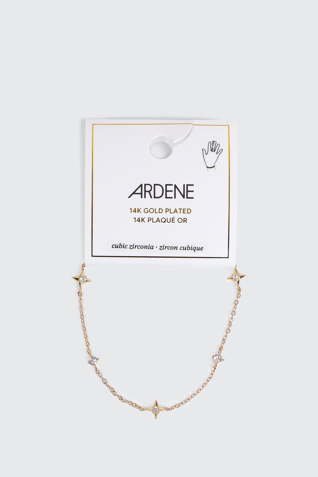 14K Gold Plated Star Bracelet