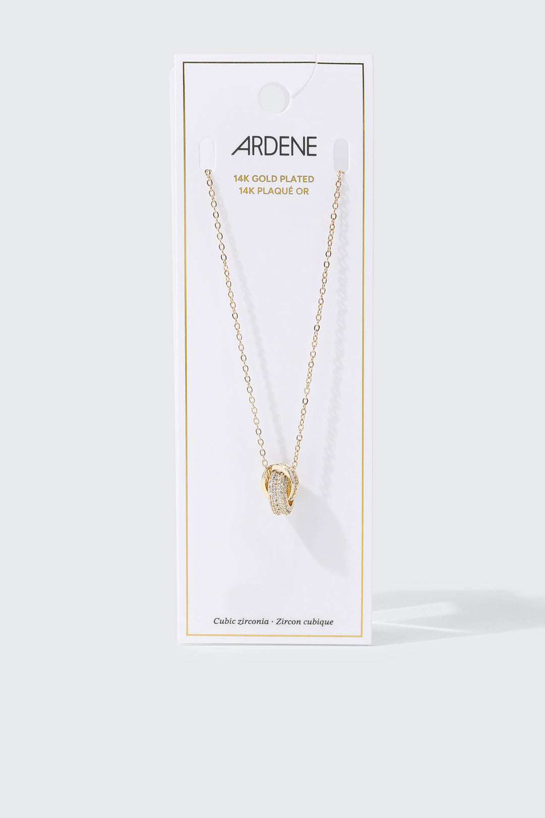 14K Gold Plated Interlocking Loop Necklace