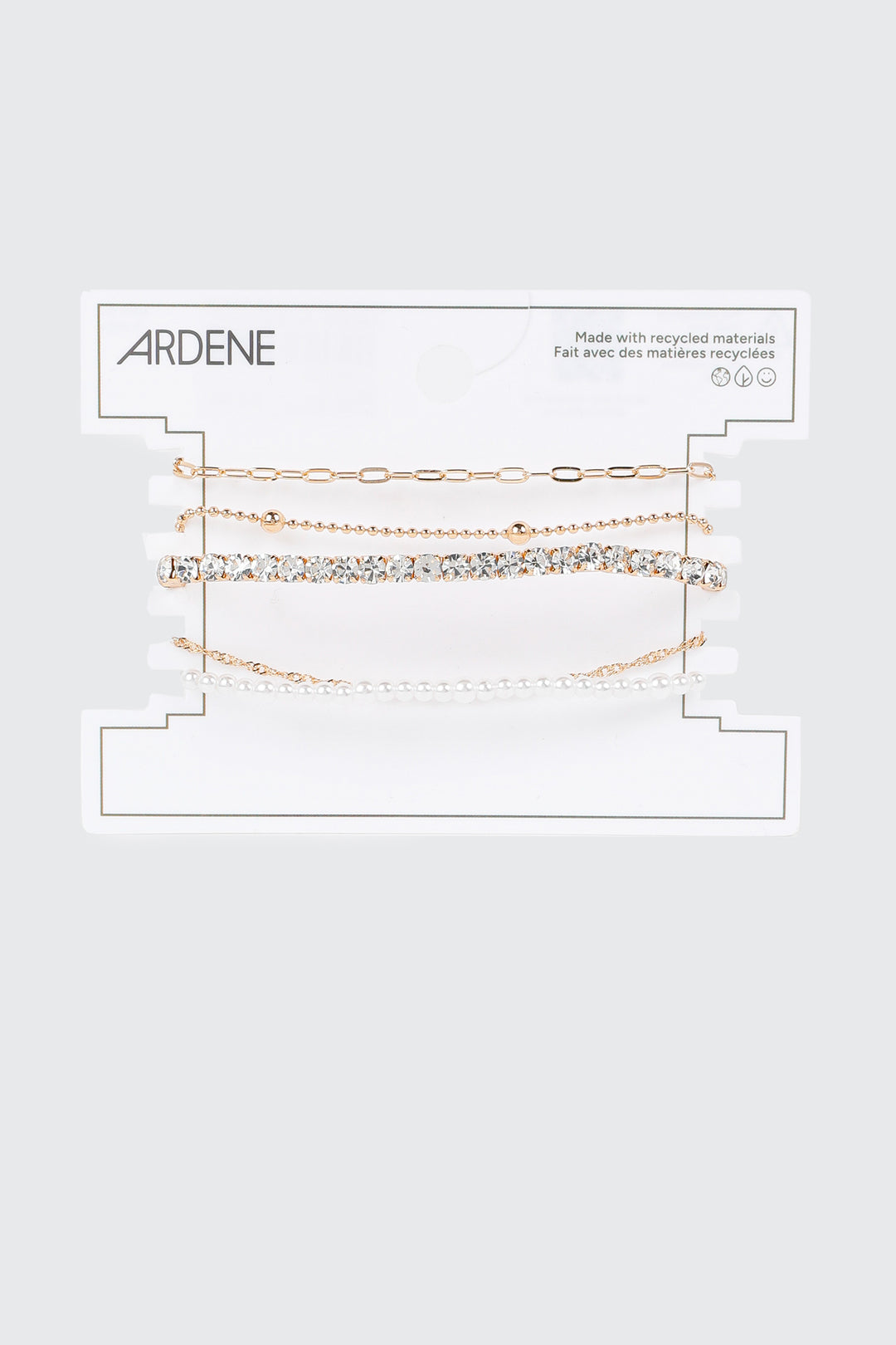 Bracelets à chaîne et fausses perles