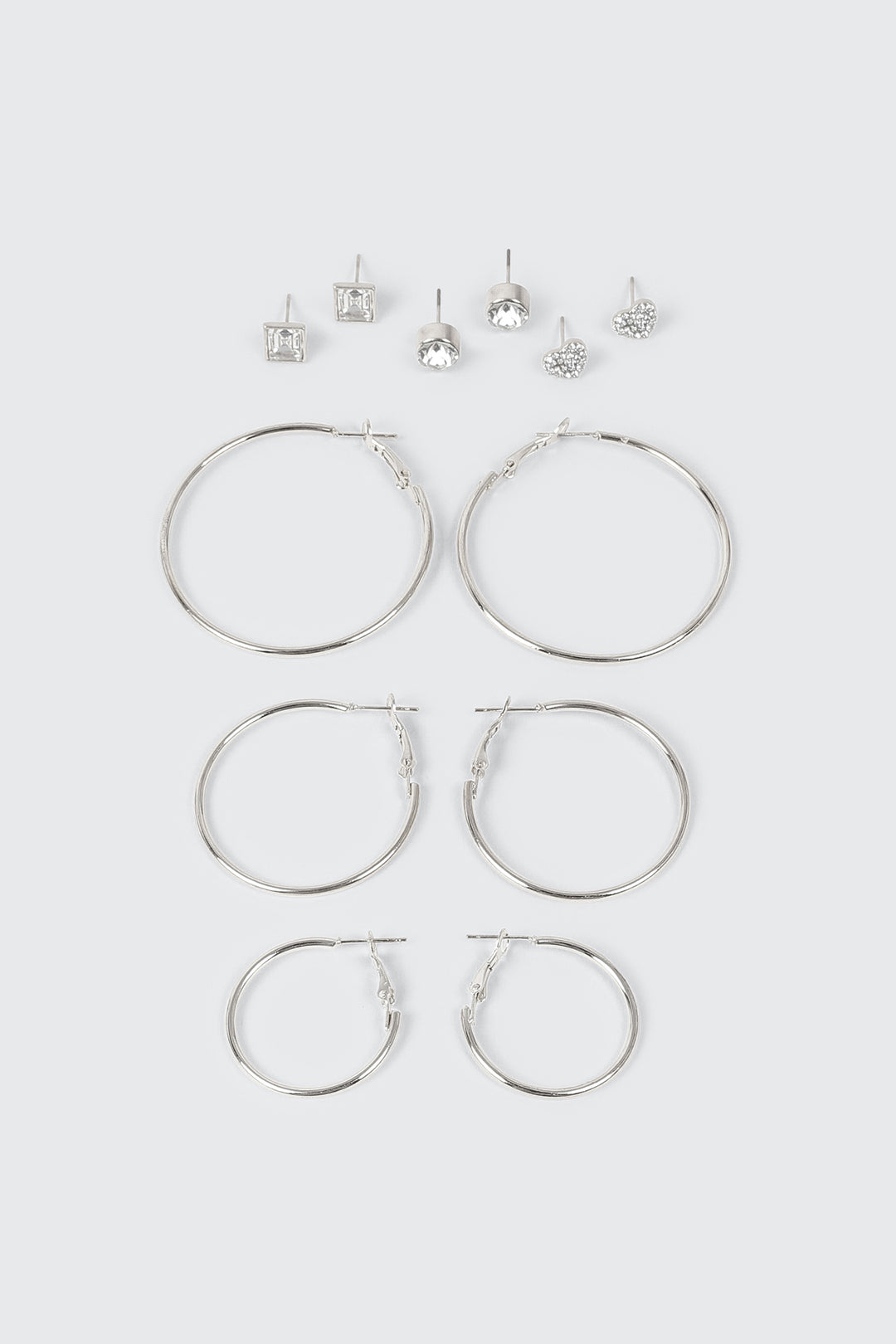 Hoop and Stud Earring Set
