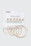 Hoop and Stud Earring Set