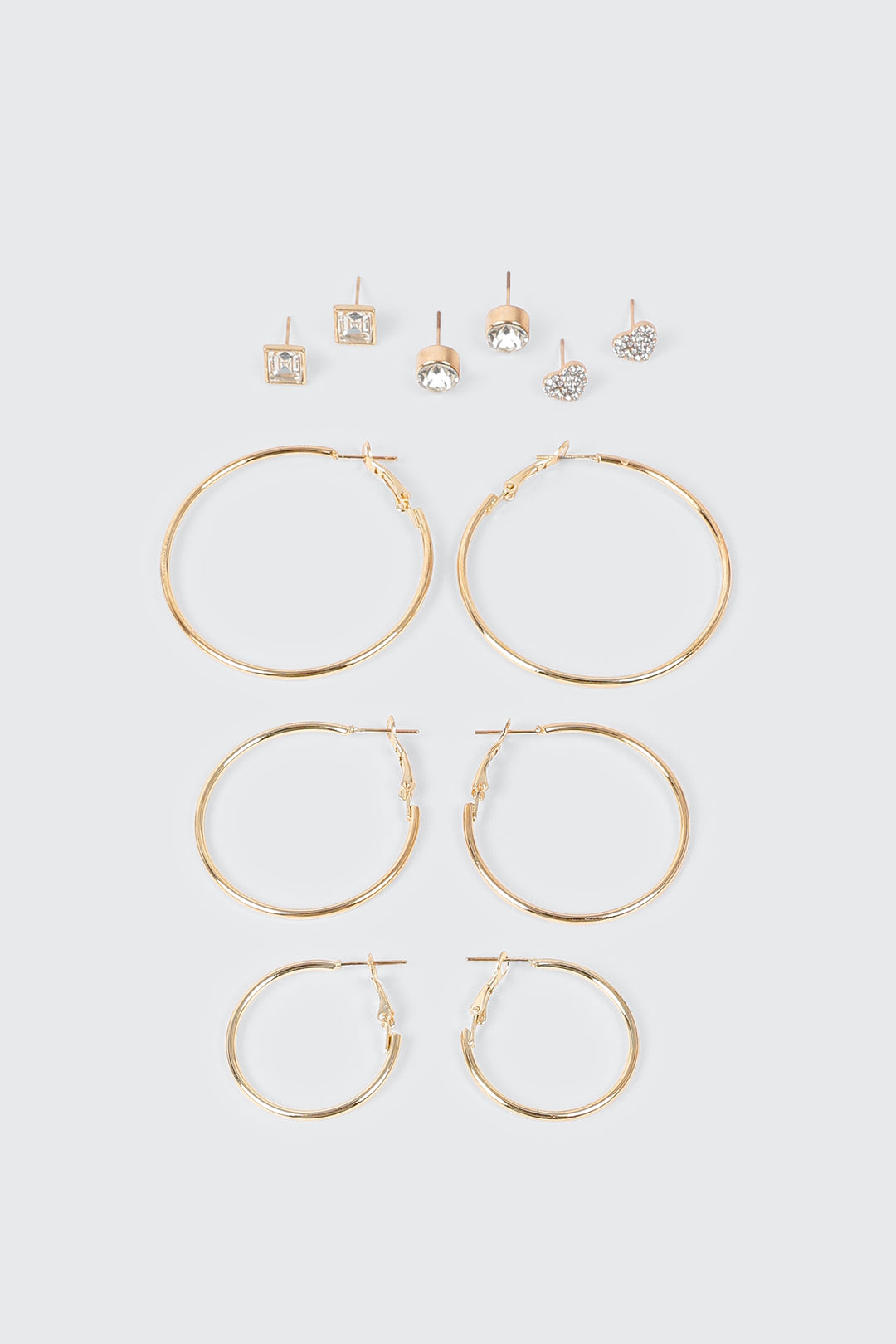 Hoop and Stud Earring Set