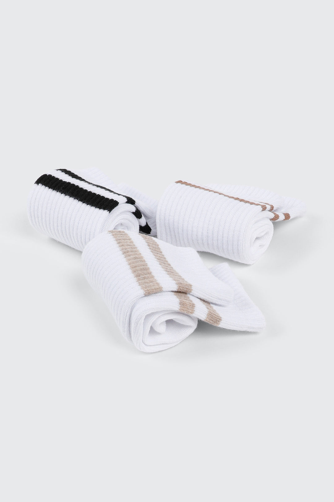 Ribbed Crew Socks