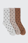 Heart Print Crew Socks