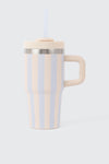 Striped Stainless Steel Tumbler