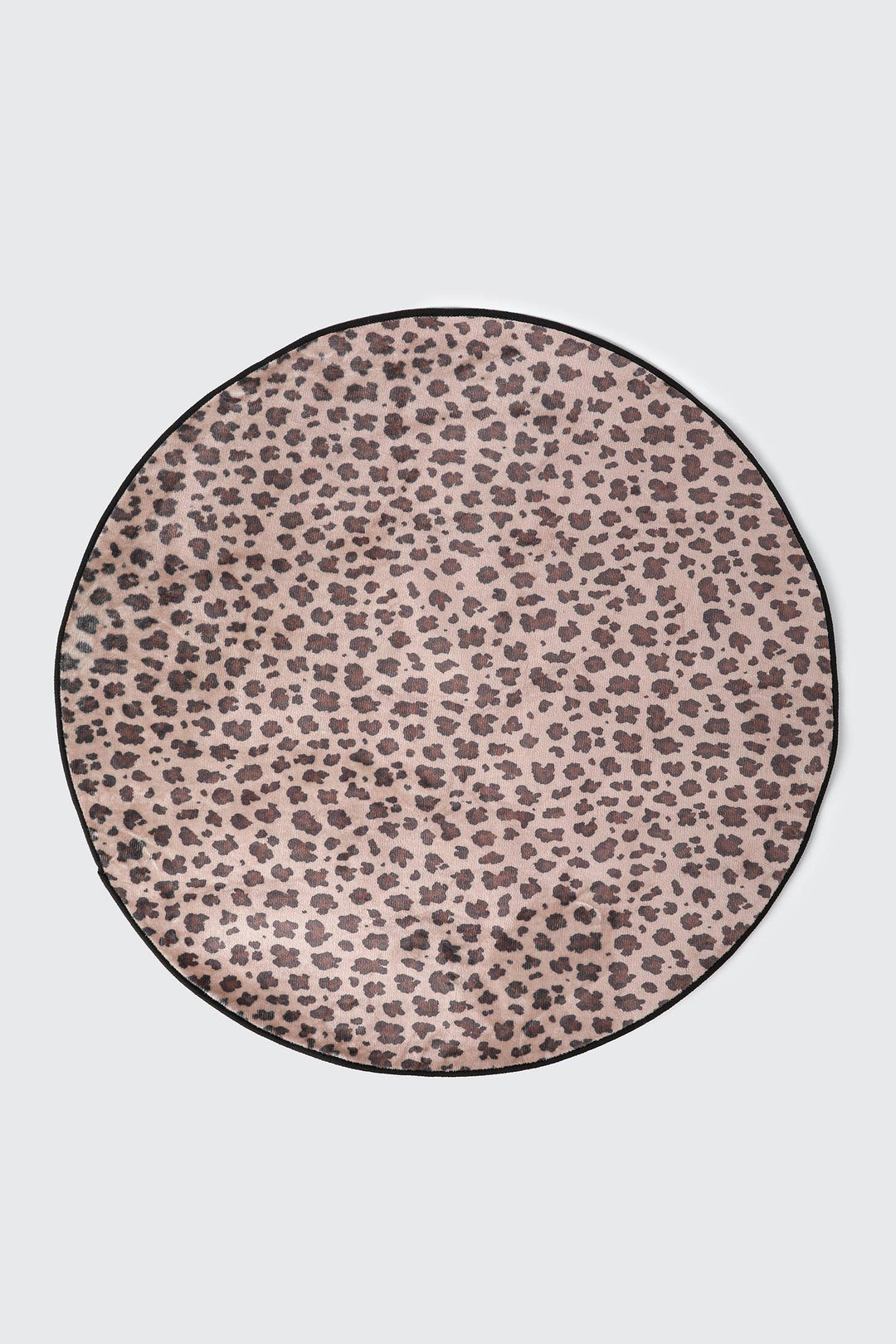 Tapis rond léopard