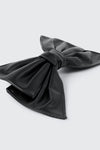 Faux Leather Bow Barrette