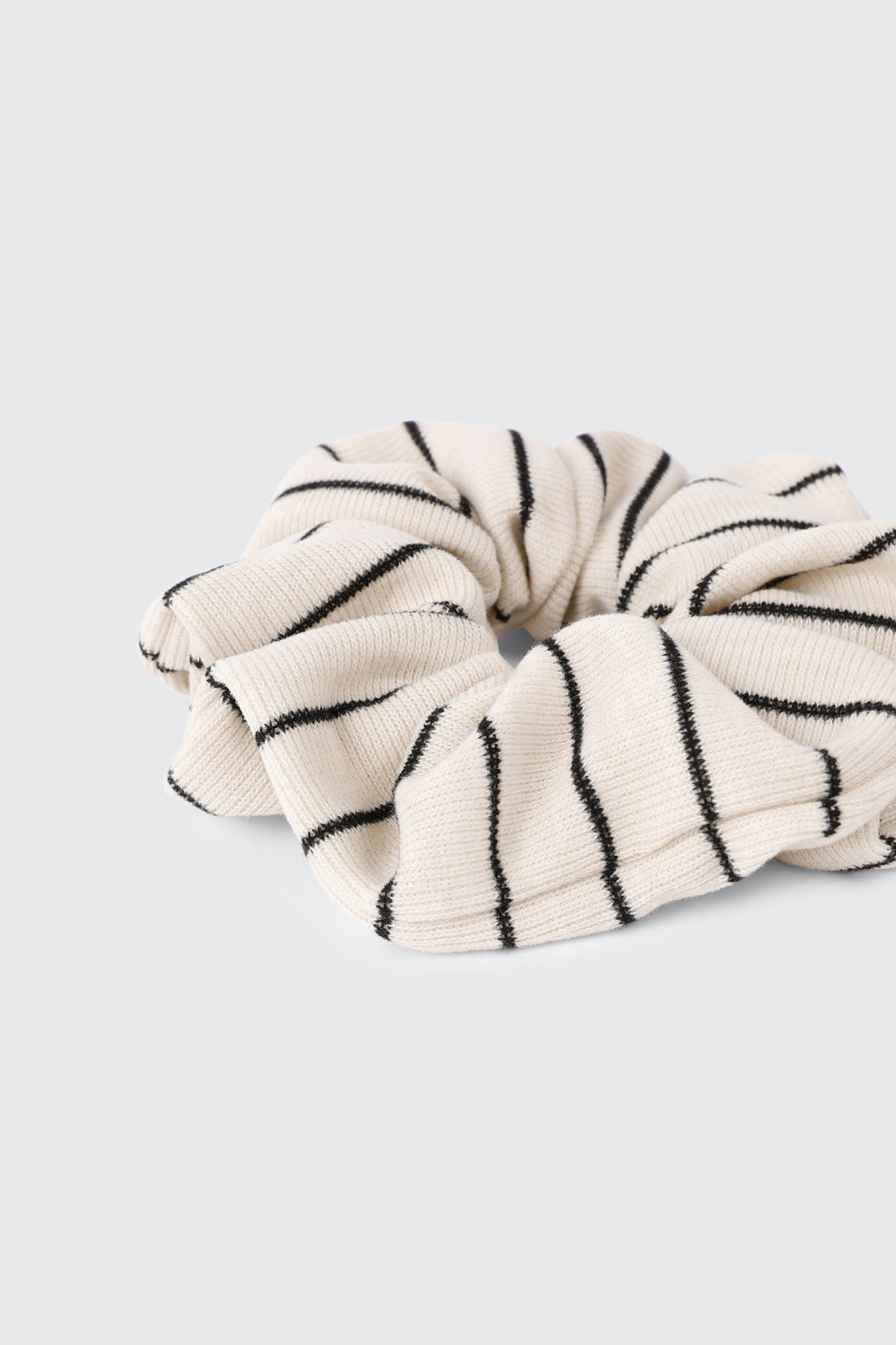 Chouchou XL rayé en tissu doux