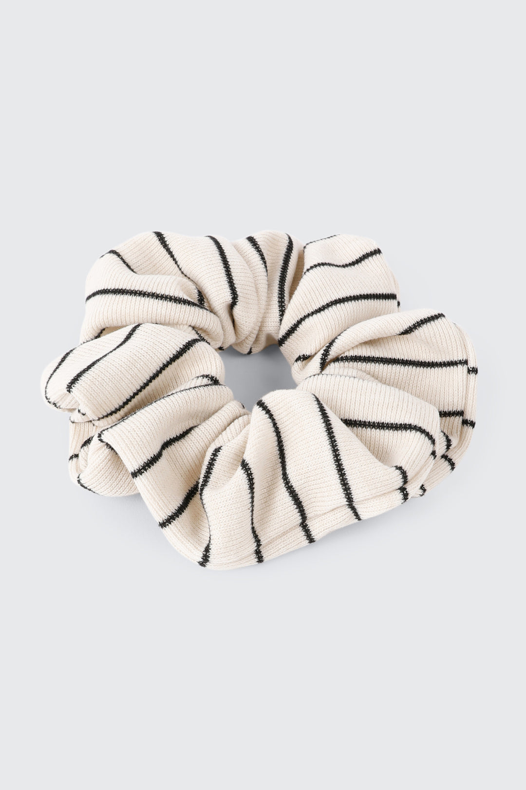 Chouchou XL rayé en tissu doux