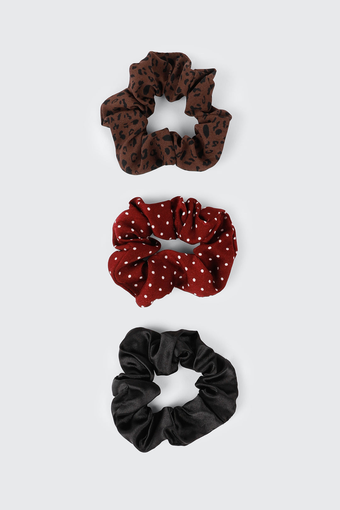 Lot de 3 chouchous satin
