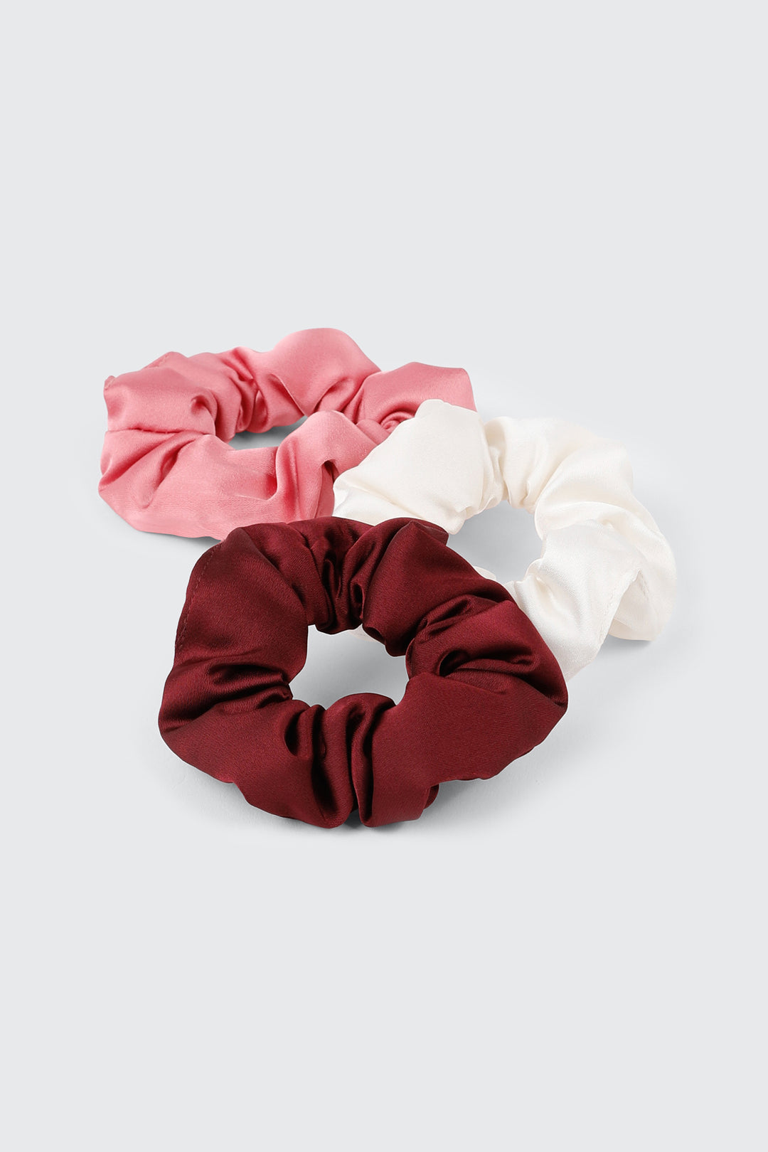 Lot de 3 chouchous satinés