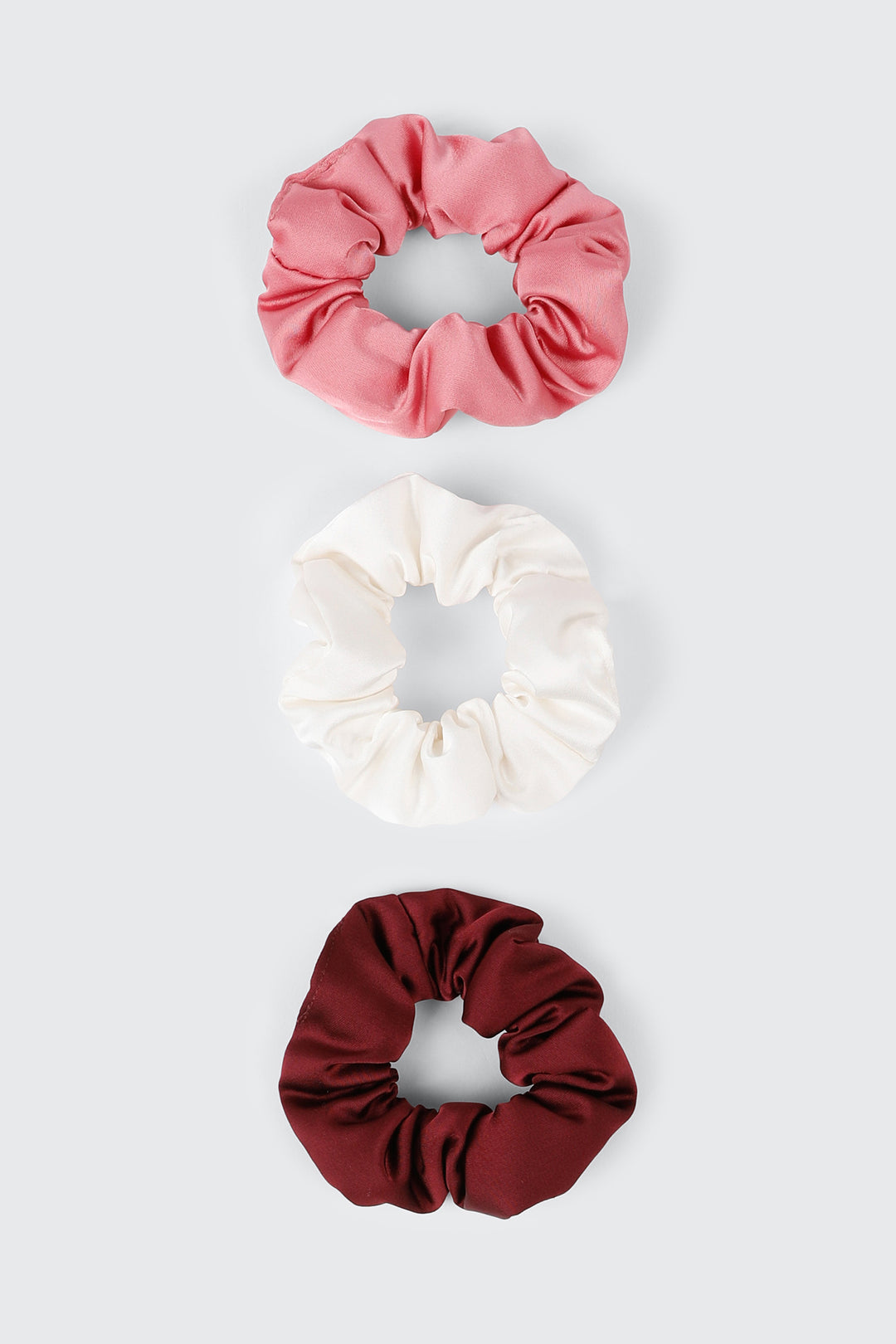 Lot de 3 chouchous satinés