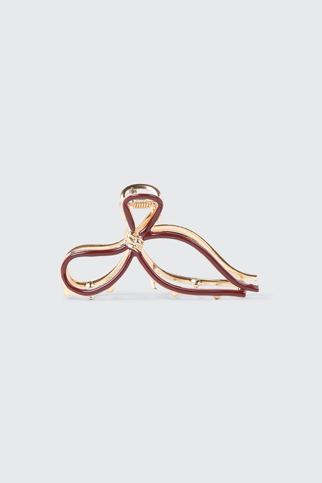 Mini pince à cheveux en métal à boucle