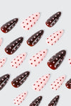 Polka Dot Press On Faux Nails