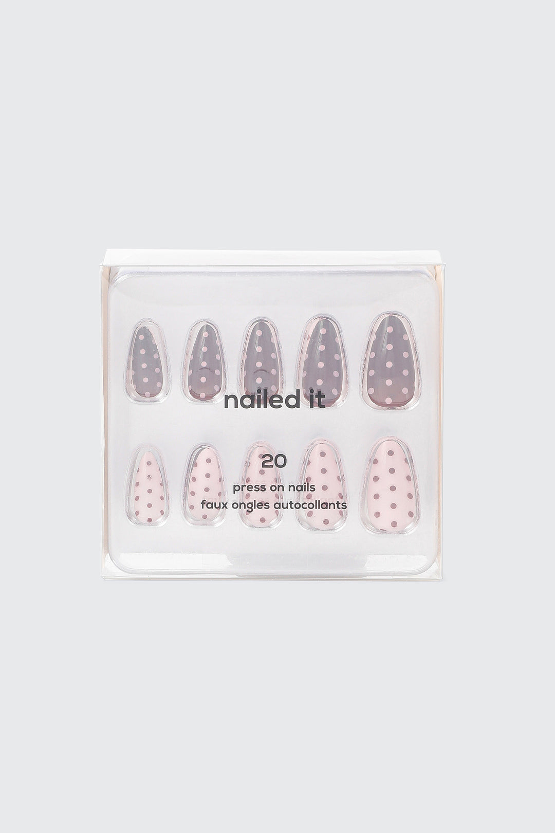Polka Dot Press On Faux Nails