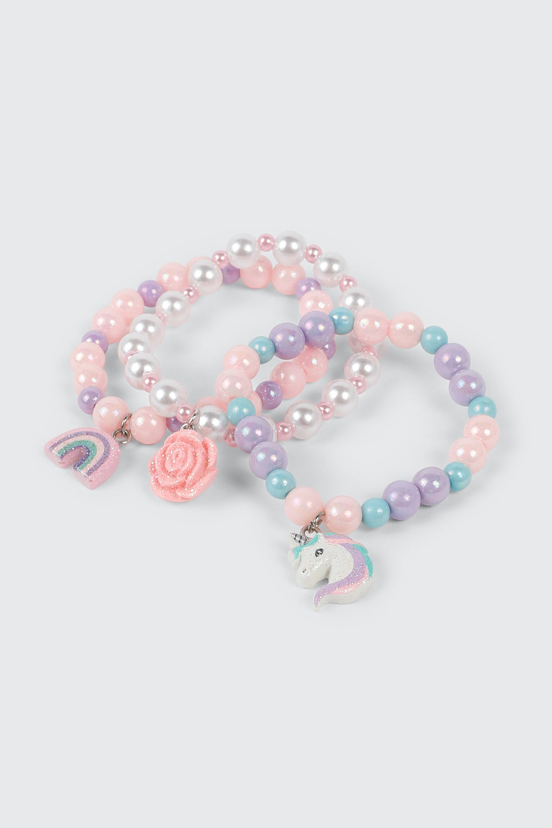 Lot de 3 bracelets à breloques