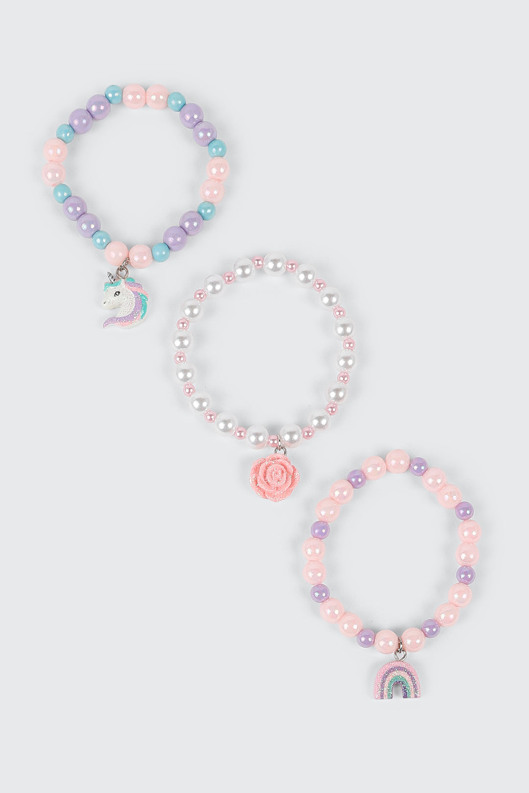 Lot de 3 bracelets à breloques
