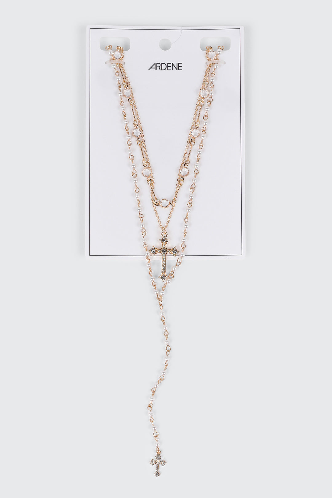 Rosary Style Layered Necklace