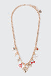 Mixed Charm Chain Necklace