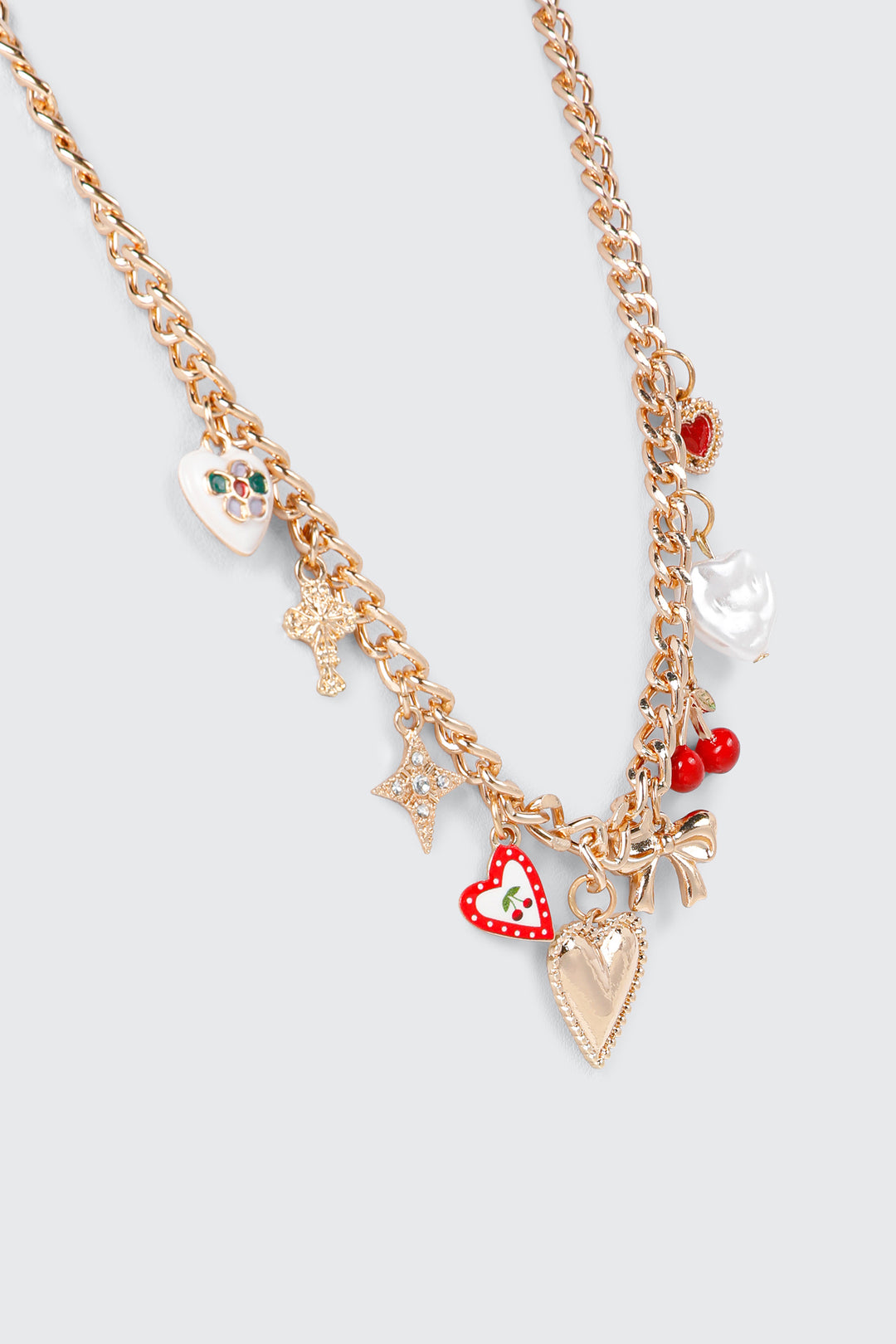 Mixed Charm Chain Necklace