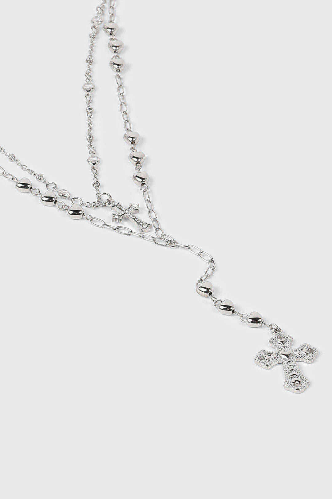 Collier style chapelet à rangs