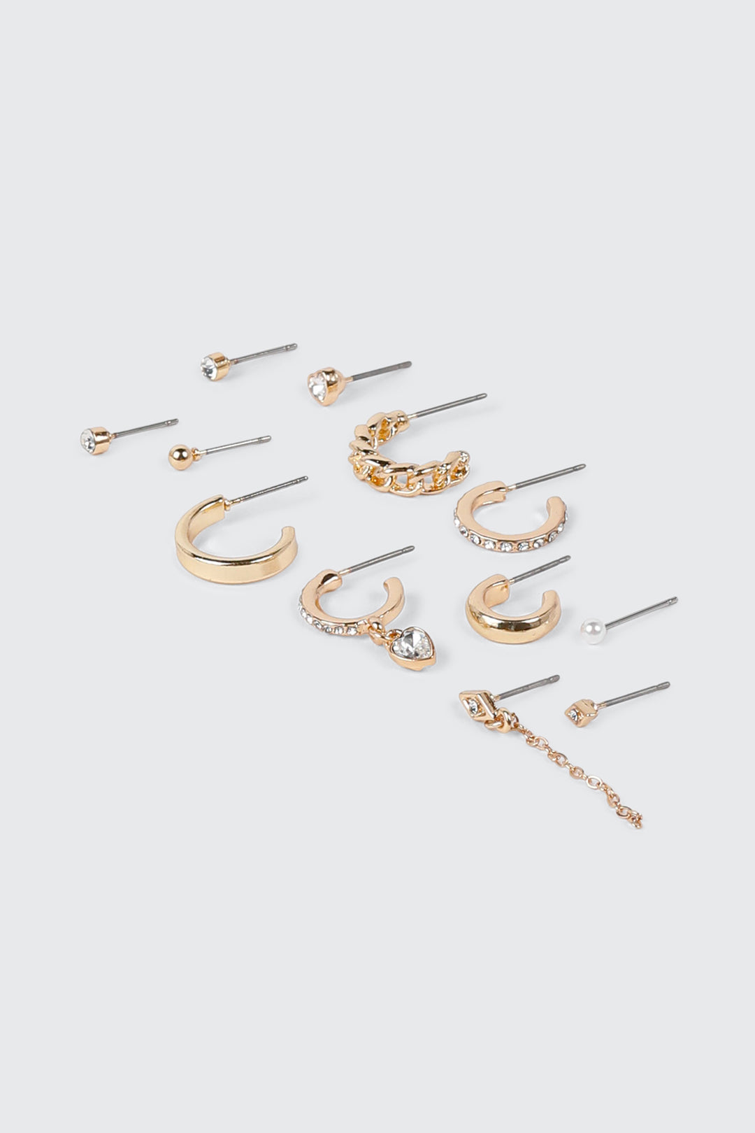 Lot de 12 boucles d'oreilles mixtes