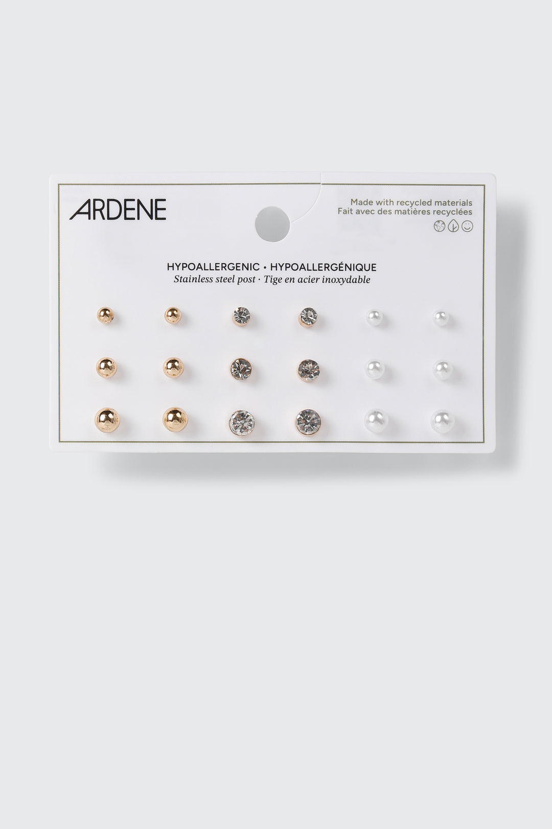 9 Pairs of Stud Earrings
