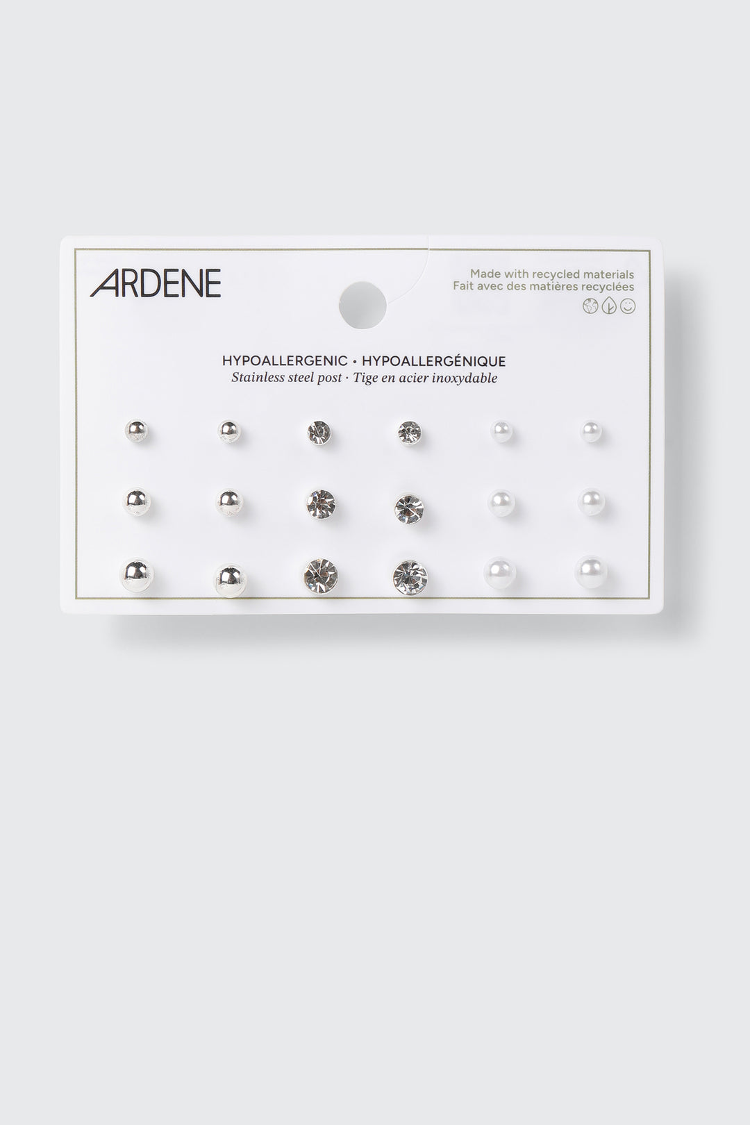 9 Pairs of Stud Earrings