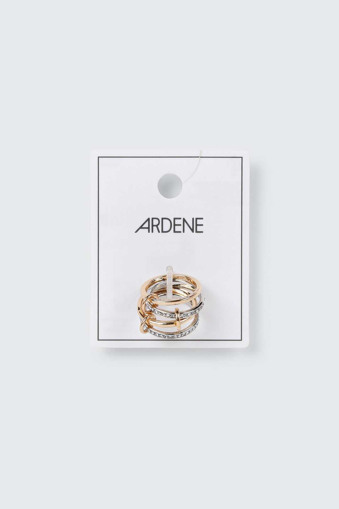 Interlocking Rhinestone Rings