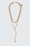 Collier deux rangs chaîne en Y