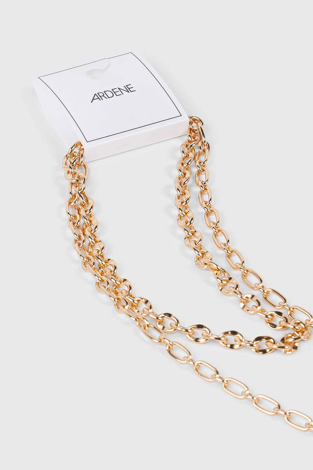 Collier deux rangs chaîne en Y
