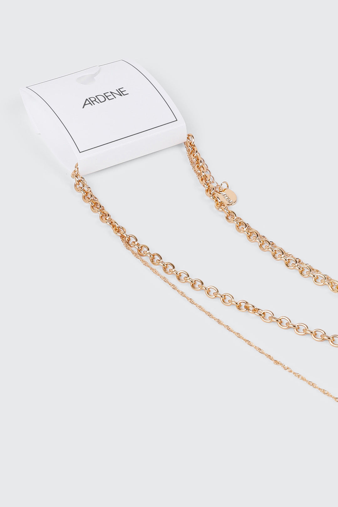 Collier à 2 rangs avec cadenas en cœur