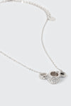 Barrel Pendant Necklace with Stones