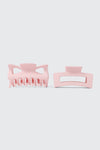 Lot de 2 pinces à cheveux papillon et rectangle