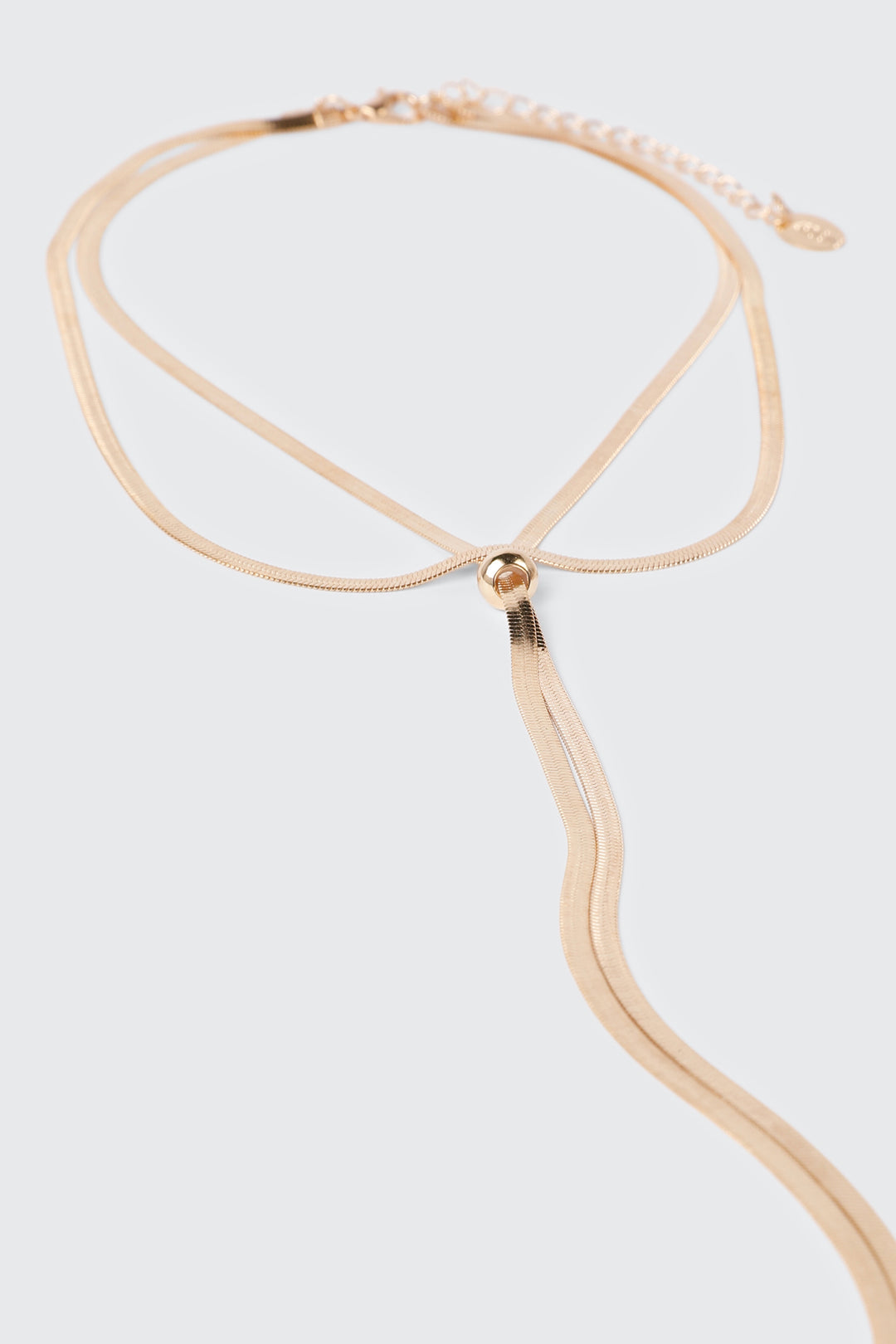 Y-Shaped Flat Chain Necklace