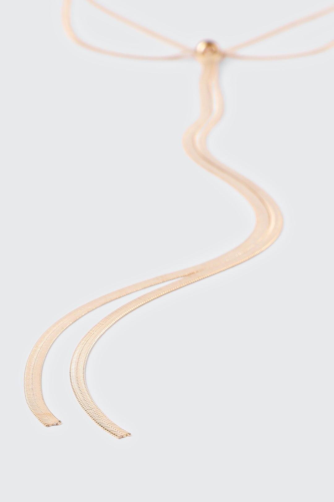 Y-Shaped Flat Chain Necklace